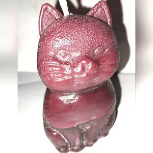 Hand crafted limited edition white candle from our Cat Lady candle collection